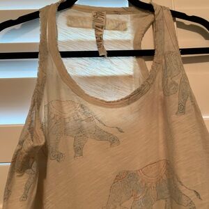 Magnolia Pearl Razorback Tank Dress with Elephants